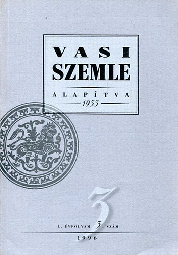 Vasi szemle - L. vf. 3.szm, 1996