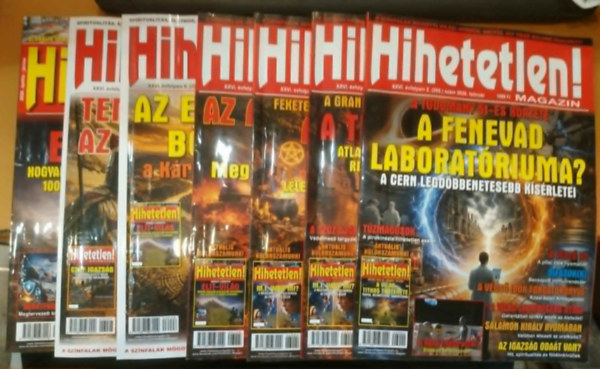 7 db Hihetetlen! magazin, sz�rv�nysz�mok