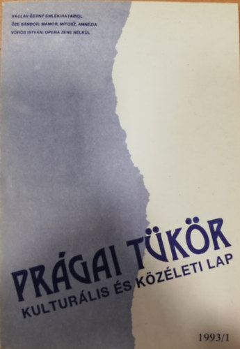 Tbb szerz - Prgai tkr Kulturlis s kzleti lap 1993/1