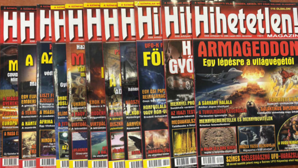 A Hihetetlen! magazin  XXIII: �vfolyama - 2-12. sz�m 2023. (janu�r hi�nyzik)