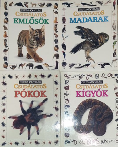 Alexandra Parsons - 4db Csuda Vilg knyv - Alexandra Parsons-Csudlatos emlsk; Csudlatos madarak; Csudlatos pkok;Csudlatos kgyk