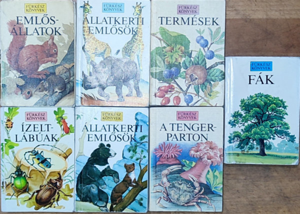7db m a Frksz knyvek sorozatbl - llatkerti emlsk 1-2., zeltlbak, A tengerparton, Emlsllatok, Termsek, Fk