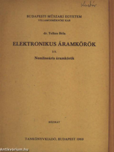 Elektronikus ramkrk I/3. - Nemlineris ramkrk Kzirat