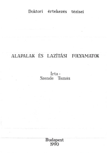 Alapalak s laztsi folyamatok
