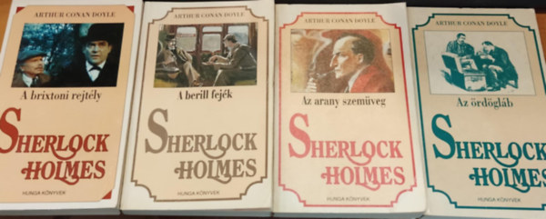 4 db. Sherlock Holmes krimi (A brixtoni rejtly - Az rdglb - Az arany szemveg - A berill fejk)