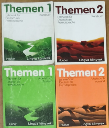4db n�met nyelvk�nyv - Themen Kursbuch 1-2., Arbeitsbuch Ausland 1-2.