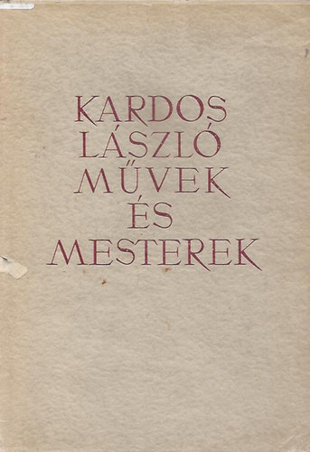 M�vek �s mesterek