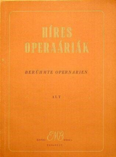 H�res opera�ri�k -alt hangra zongorak�s�rettel-  Ber�hmte opernarien