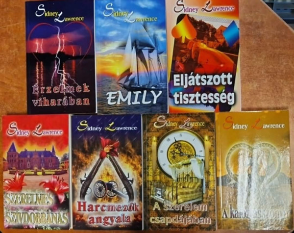 7db Sidney Lawrence reg�ny: Emily + �rzelmek vihar�ban +Szerelmes sz�vdobban�s+Harcmez�k angyala+
