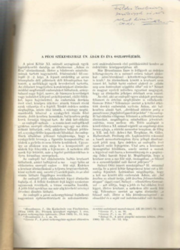 A P�csi Sz�kesegyh�z �n. �d�m �s �va oszlopf�j�r�l