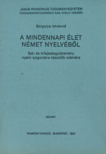 A mindennapi �let n�met nyelv�b�l