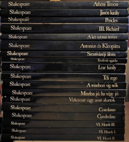 18 db ktet a Shakespeare BBC sorozatbl