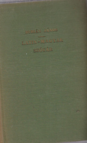 Burián János - Latin-magyar szótár