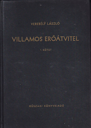 Villamos er��tvitel  I.K�tet