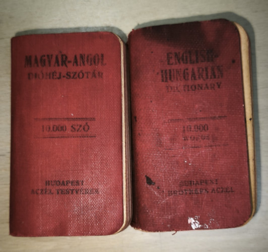 2db r�gi zsebsz�t�r - Magyar-angol di�h�j-sz�t�r-10.000 sz�, English-hungarian dictionary 10.000 words
