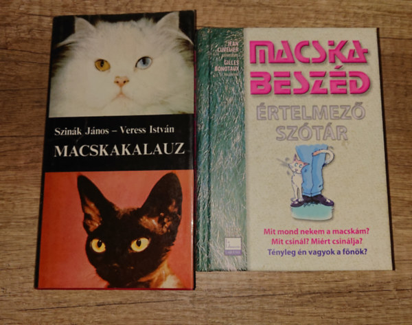 2 k�nyv a cic�kr�l: Macskakalauz + Macskabesz�d - �rtelmez� sz�t�r