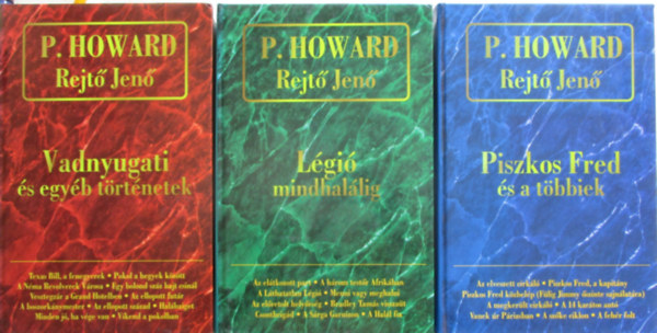 Rejtő Jenő összegyűjtött művei I-III. (Piszkos Fred és a többiek; Légió mindhalálig; Vadnyugati és egyéb történetek)