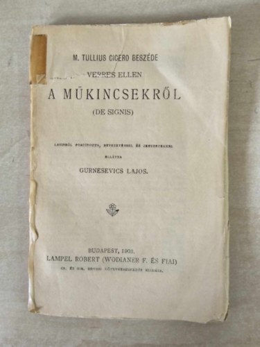 A mkincsekrl (De signis)