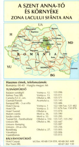 A Szent Anna-t s krnyke trkp 1998-as