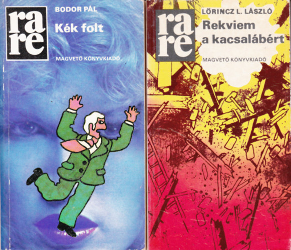 2 db RA-RE k�nyv: L�rincz L.L�szl�:Rekviem a kacsal�b�rt + Bodor P�l:K�k folt