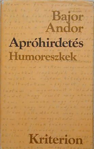 Apr�hirdet�s (humoreszkek)