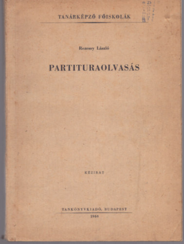 Partituraolvass (1966)