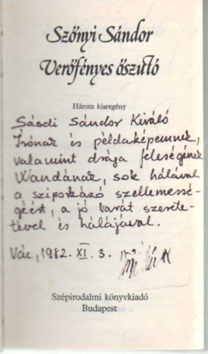 Verfnyes szut- hrom kisregny