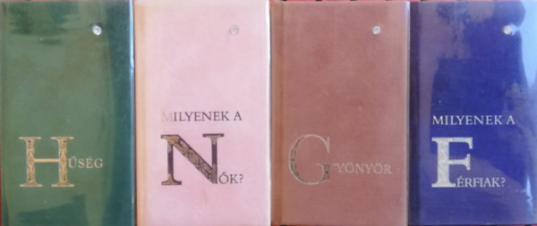 4 db Brili�ns k�nyvek: Milyenek a f�rfiak? Milyenek a n�k? Gy�ny�r H�s�g