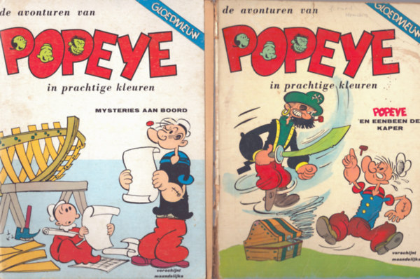 Nincs felt�ntetve - 3 db Popeye angol nyelv� k�preg�ny