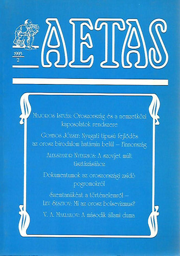 Aetas - Trtnettudomnyi Folyirat (1993-2)