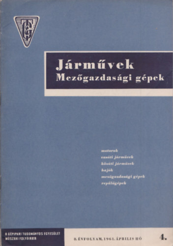 J�rm�vek Mez�gazdas�gi g�pek 8. �vfolyam 4. sz�m