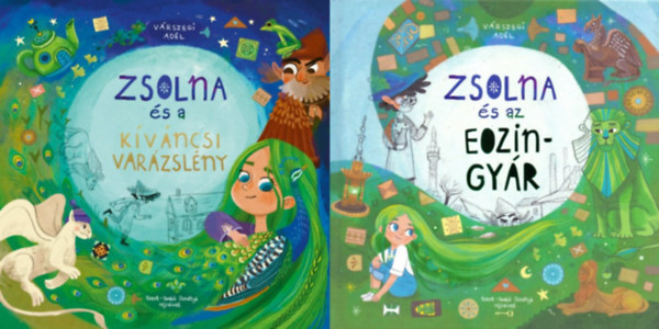 2 db Zsolna mesek�nyv: Zsolna �s a k�v�ncsi var�zsl�ny + Zsolna �s az eozingy�r