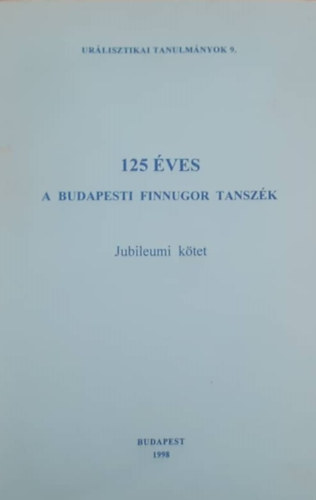 125 ves a budapesti Finnugor Tanszk