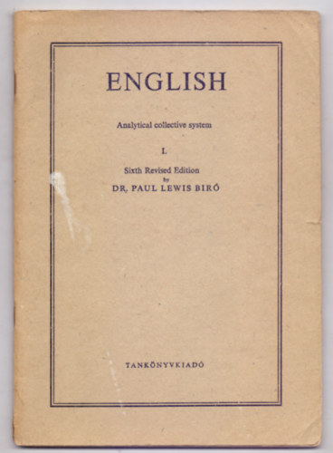English - Analytical collective system I. (Sixth Revised Edition)