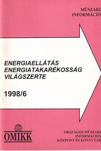 Energiaellts, energiatakarkossg - Vilgszerte 1998. 6.