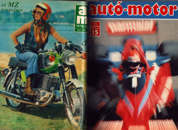 Autó-motor 1978. II. félév egybekötve + 1 Autóélet Képes Magazin