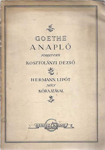 A napl (Hermann Lipt 4 krajzval, ford.: Kosztolnyi Dezs)