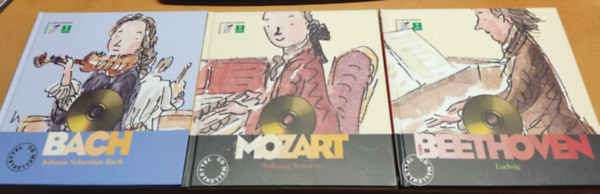 Bach + Beethoven + Mozart (3 db Zeneszerzk Nyomban ktet CD-mellkletekkel)