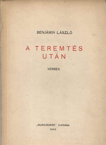 A teremt�s ut�n