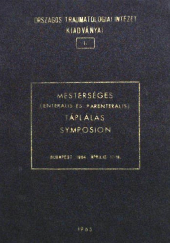 Dr. Varga Pter - Mestersges (enteralis s parenteralis tplls-Symposion