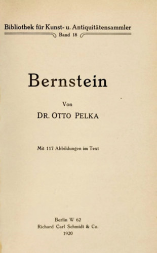 Dr. Otto Pelka - Bernstein