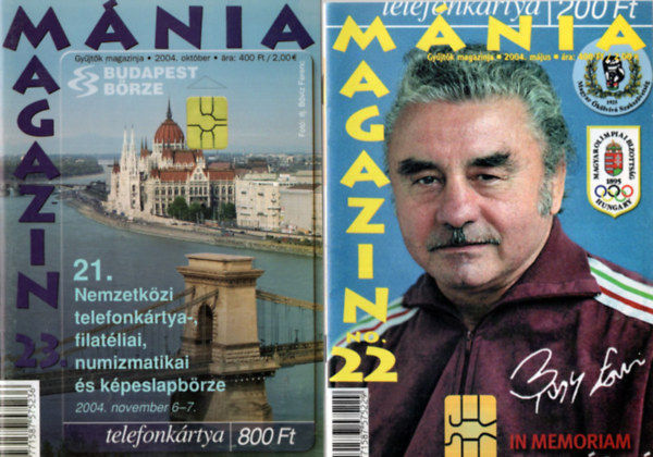 3 db Mnia Magazin 2004. (22., 23., 24. szmok egytt)