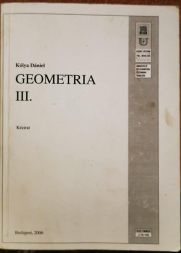 Geometria III.