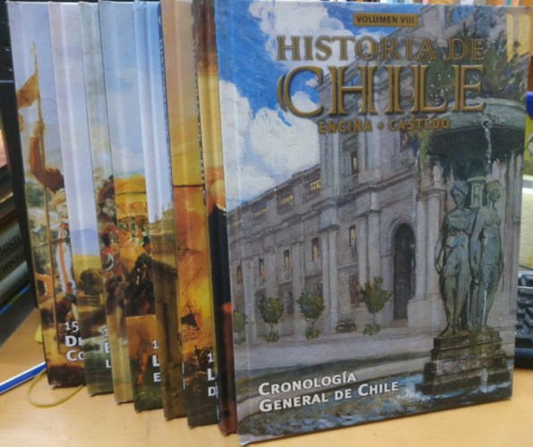 Historia de Chile, Encina - Castedo I.-VIII. Teljes sorozat (Editorial Santiago)