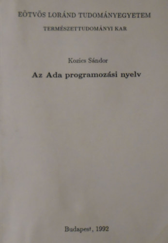 Az Ada programozsi nyelv