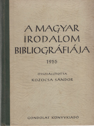 A magyar irodalom bibliogrfija 1955