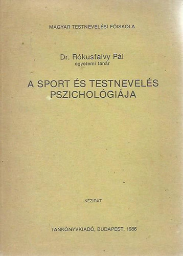 A sport s testnevels pszicholgija - TF Kzirat