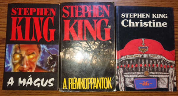 3 knyv Stephen Kingtl: A mgus, A rmkoppintk, Christine