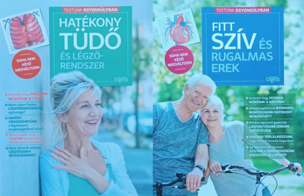 Piotr Wierzbowski  (szerk.) smny Lilla (szerk.) - 2 db knyv a Reader's Digest Testnk egyenslyban sorozatbl: Fitt szv s rugalmas erek + Hatkony td s lgzrendszer