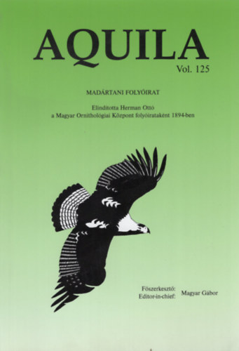 Aquila - Madrtani folyirat 2018 (Vol. 125.)
